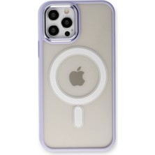 Dijimedia Apple iPhone 12 Pro Max Kılıf Room Magneticsafe Silikon - Lila