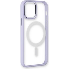 Dijimedia Apple iPhone 12 Pro Max Kılıf Room Magneticsafe Silikon - Lila