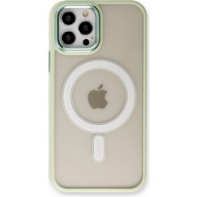 Dijimedia Apple iPhone 12 Pro Max Kılıf Room Magneticsafe Silikon - Su Yeşili