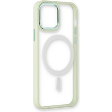 Dijimedia Apple iPhone 12 Pro Max Kılıf Room Magneticsafe Silikon - Su Yeşili