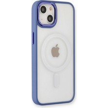 Dijimedia Apple iPhone 13 Kılıf Room Magneticsafe Silikon - Sierra Blue