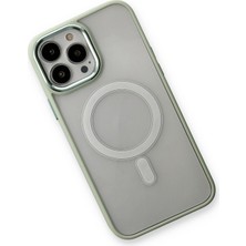 Dijimedia Apple iPhone 13 Pro Kılıf Room Magneticsafe Silikon - Su Yeşili