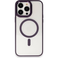 Dijimedia Apple iPhone 13 Pro Max Kılıf Room Magneticsafe Silikon - Bordo