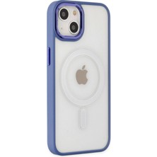 Dijimedia Apple iPhone 14 Kılıf Room Magneticsafe Silikon - Sierra Blue