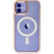 Happycase iPhone 11 Kılıf Room Magneticsafe Silikon - Pudra