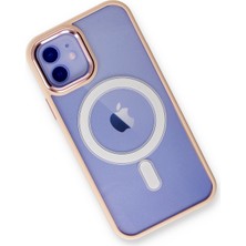 Happycase iPhone 11 Kılıf Room Magneticsafe Silikon - Pudra