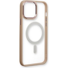 Happycase iPhone 11 Kılıf Room Magneticsafe Silikon - Pudra