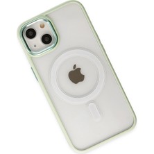 Happycase iPhone 14 Kılıf Room Magneticsafe Silikon - Su Yeşili