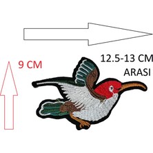 U5 Fashion Kuş Nakışlı Arma Yama 3 Adet Göderilecektir