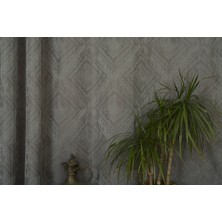 Massarelli Fon Perde Prizma Desen Antrasit 1-3 Sık Pile 60X260