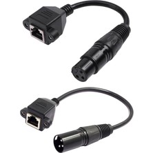 1paır 3pın Xlr - Rj 45 Adaptör Kabloları Dmx Con Denetleyicisi Için Bağlayıcı Kablosu