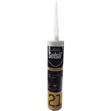 Selsil Silikonize Mastik 500 gr Siyah
