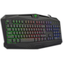 T-Dagger Tanker T-TGK106 USB Kablolu Türkçe Q Rainbow Rgb Gaming Klavye
