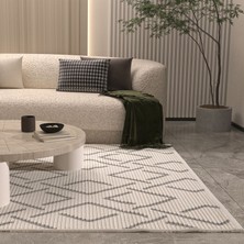 Cool Halı Vetrina 3609 Krem Yumuşak Dokulu Halı Kilim Salon Mutfak Koridor Kesme Yolluk Dokuma Makine Halısı