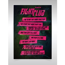 Fight Club Poster 45X60CM Dövüş Kulübü Afiş - Kalın Poster Kağıdı Dijital Baskı