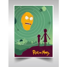 Rick And Morty Poster 45X60CM Afiş - Kalın Poster Kağıdı Dijital Baskı