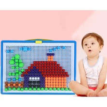 Belovee Mantar Tırnak Kurulu Montessori Books Için Moard Game Baby Children Doğum Günü Hediyesi 620 Pegs (Yurt Dışından)