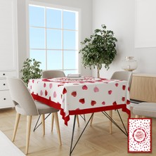 Pusula Home Sevgililer Günü Temalı Kalpli Balonlu Masa Örtüsü
