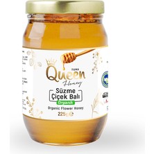 Queen Honey Süzme Çiçek Balı 225 gr Cam Kavanoz