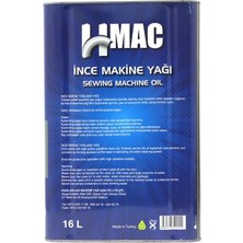 H-Mac Ince Makine Yağı - Dikiş Makinesi Yağı 16 Litre