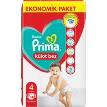 Prima Külot Bebek Bezi 4 Beden 46 Adet Maxi Ekonomik Paket