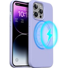 MTK Moveteck iPhone 11 Pro Max Kılıf Magsafe Wireless Şarj Özellikli Sıvı Jel Lansman Renkli Silikon