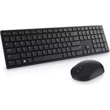 Dell Pro, KM5221WBKR-TUR, Siyah, Kablosuz, Türkçe Q, Multimedya, Klavye +Mouse Set