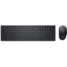 Dell Pro, KM5221WBKR-TUR, Siyah, Kablosuz, Türkçe Q, Multimedya, Klavye +Mouse Set