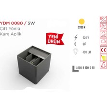 Ycl Çift Yönlü Dış Duvar Kare Aplik YDM-0080