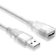 Usb 2.0 dişi erkek uzatma kablosu şeffaf  7m usb uzatma kablosu