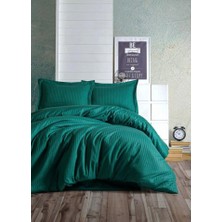 Pırıltı Collection Çift Kişilik Pamuk Saten Nevresimtakımı (Stripe Çizgili)