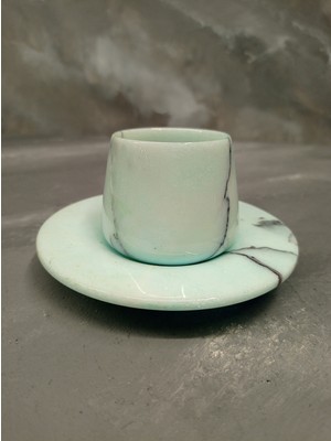 X Mermer Renkli Mermer Fincan