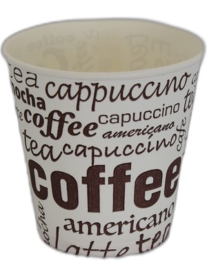 Nesrin Lokmanavm Karton Bardak 6.5 Oz Kullan At Çay Kahve Sıcak Kağıt Otomat Bardağı 50 Li 1 Paket