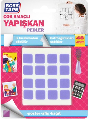 Boss Tape Çift Taraflı İz Bırakmaz Balon Poster Süs Yapıştırma Bandı