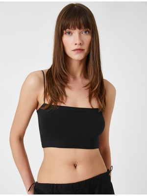 Koton Crop Atlet Kare Yaka Ince Askılı