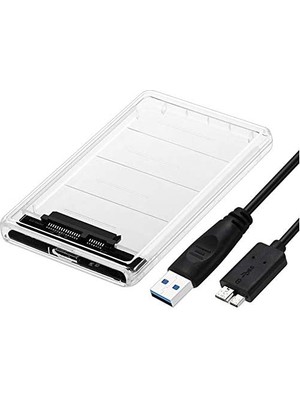 Alfais 4266 2.5 USB 3.0 Harici SSD Harddisk Şeffaf Satataşınabilir HDD Kutusu