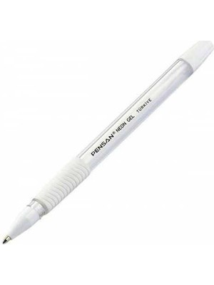 Pensan Neon Jel Beyaz Yazan Kalem - 2 Adet