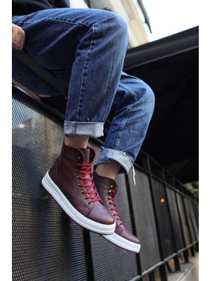 Shoecide CH055 Cbt Between Erkek Bot Bordo