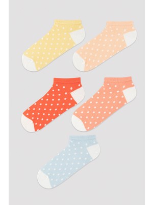 Penti Dots Renkli 5Li Patik Çorap