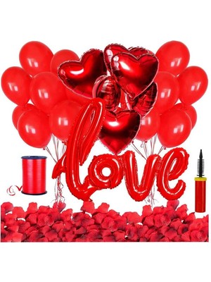 Rönesans Parti Sevgililer Günü Love Imza Balon Seti