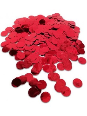 Best Parti 1 Paket Kırmızı Metalize Balon Içi Konfeti Pulu (10GR)