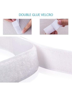 Çankaya Cırt Bant, Arkası Yapışkanlı, Genişlik 2,5 cm x Uzunluk 1 Metre  Beyaz Kanca & Ilmek Takım