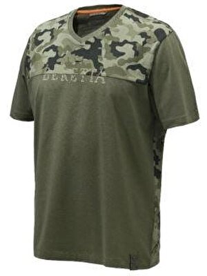 Beretta Camo Erkek T-Shirt Yeşil Large