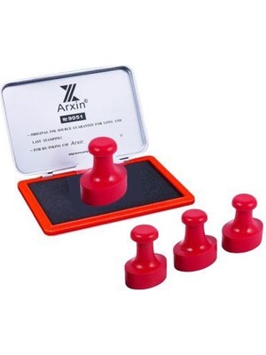 Profisher Mühür Kauçuk Alaşım Kırmızı Kaşe Oval 33X50MM