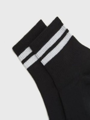 Herosa Tekstil 6 Çift Unisex Pamuklu Siyah Tenis Çorap
