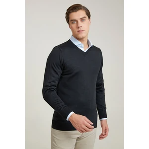 D'S Damat Regular Fit Siyah Kazak 3HF060632003M