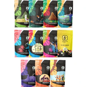 Bongardi Coffee Colombia Guatemala Santos Etiyopya Kenya Sumatra Peru Honduras Meksika Filtre Kahve 11 x 200 gr