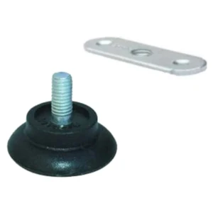 A Design Küçük Bingo Siyah Ayak M8 + Bağlantı Sacı (4'lü Paket)