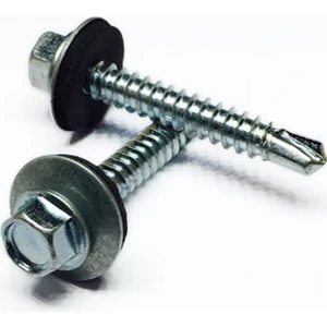5,5X38MM Trapez Çatı Vidası (50'li Paket) + M8 Vida Sıkma Ucu (1 Adet)