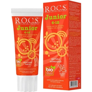 junior Diş Macunu 60ML 6-12 Yaş Meyveli Gökkuşağı